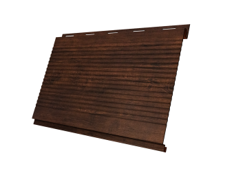 картинка Софит Вертикаль 0,2 Grand Line gofr 0,45 Print-Double Premium с пленкой Cherry Wood Dark F Центр Кровли