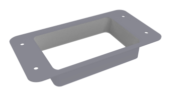 картинка Воронка врезная прямоугольная Vortex Lite PE RAL 7004 сигнальный серый Центр Кровли