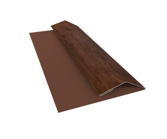 картинка Планка финишная БХ new 0,45 Print Premium Cherry Wood Fresh TwinColor (2м) Центр Кровли