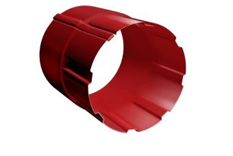 картинка Соединитель трубы 90мм RAL 3011 коричнево-красный Центр Кровли