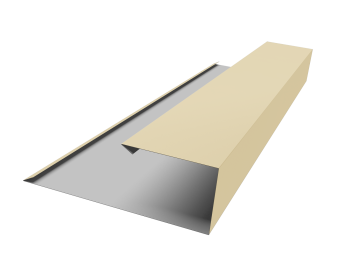 картинка Планка торцевая страховочная 0,45 PE с пленкой RAL 1015 светлая слоновая кость (2м) Центр Кровли