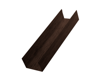 картинка Стойка жалюзи Milan,Tokyo 0,45 Print-Double Premium Antique Wood (2,5м) Центр Кровли