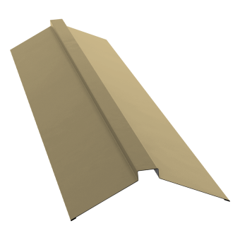 фото Планка конька плоского 175х50х175 0,45 PE с пленкой RAL 1014 слоновая кость (3м) Центр Кровли картинка Планка конька плоского 175х50х175 0,45 PE с пленкой RAL 1014 слоновая кость (3м) Центр Кровли