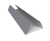 Планка стыковочная составная нижняя 0,45 Drap RAL 7004 сигнальный серый (2м) Центр Кровли