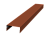 Крышка 30х20 жалюзи Texas 0,5 Satin RAL 8004 терракота (2м) Центр Кровли