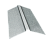 Планка конька прямоугольного 150х30х150 0,4 Zn (3м) Центр Кровли