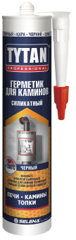 картинка Герметик Tytan Professional силикатный для каминов 280мл черный (55498) Центр Кровли