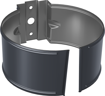 картинка Кронштейн трубы Optima 150мм RAL 7024 Центр Кровли