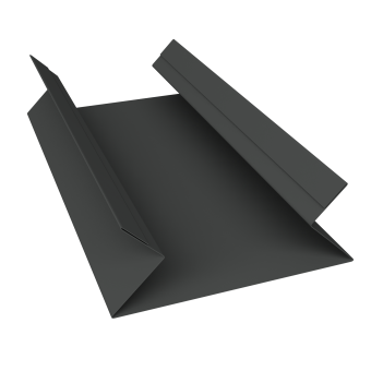 фото Планка угла внутреннего составная верхняя 0,45 PE-Double с пленкой RAL 7016 антрацитово-серый (3м) Центр Кровли картинка Планка угла внутреннего составная верхняя 0,45 PE-Double с пленкой RAL 7016 антрацитово-серый (3м) Центр Кровли