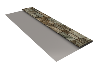 картинка Планка стартовая БХ new 0,45 Print Elite Fine Stone TwinColor (3м) Центр Кровли