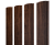 Штакетник Полукруглый Slim с прямым резом 0,4 Print Premium Cherry Wood Fresh TwinColor Центр Кровли