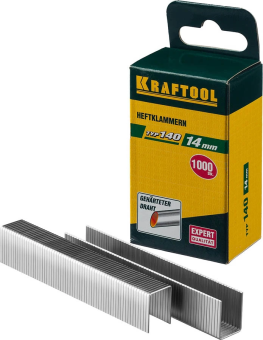 картинка Скобы для степлера Kraftool 14 мм широкие тип 140 1000шт (31680-14) Центр Кровли