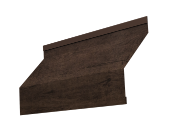 картинка Ламель забора жалюзи Milan 0,45 Print Premium с пленкой Antique Wood TwinColor Центр Кровли