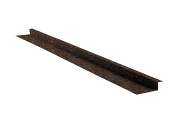 картинка Комплект Планка примыкания для композитной черепицы Grand Line брауни (1,25м) (10 штук) Центр Кровли