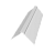 Планка конька плоского 115х30х115 0,45 PE-Double с пленкой RAL 9003 сигнальный белый (3м) Центр Кровли