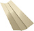 Планка ендовы верхней 95х80х95 Grand Line 0,5 Сатин с пленкой RAL 1015 светлая слоновая кость (2м) Центр Кровли