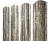 Штакетник Круглый фигурный 0,45 Print Elite Nordic Wood TwinColor Центр Кровли