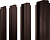 картинка Штакетник П-образный B фигурный Grand Line 0,45 Drap TwinColor RAL 8017 шоколад Центр Кровли Штакетник П-образный B фигурный Grand Line 0,45 Drap TwinColor RAL 8017 шоколад Центр Кровли