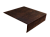 Планка лобовая/околооконная простая 190х50 0,45 Print Premium Cherry Wood Dark FTC (2м) Центр Кровли