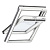 Окно мансардное VELUX GLU 0061 78х160 (двухкамерное, ручка сверху) Центр Кровли