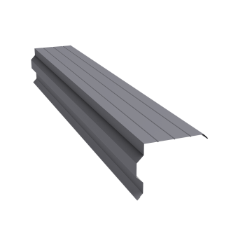 картинка Планка торцевая фигурная 90х110 0,5 Satin с пленкой RAL 7004 сигнальный серый (3м) Центр Кровли