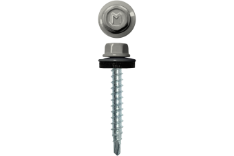 картинка Саморез кровельный Daxmer 4,8х35 (250шт) сверло №1 RAL 9002 Центр Кровли