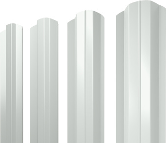 фото Штакетник М-образный B фигурный Grand Line 0,5 ПЭ слим RAL 9003 сигнальный белый Центр Кровли картинка Штакетник М-образный B фигурный Grand Line 0,5 ПЭ слим RAL 9003 сигнальный белый Центр Кровли