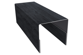 картинка Планка П-образная заборная 20 0,45 Print Premium Grey Wood TwinColor (2,5м) Центр Кровли
