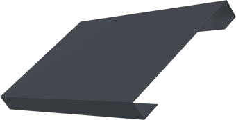 фото Ламель лицевая 150 забора жалюзи Техас Grand Line 0,5 Полидэкстер TwinColor RAL 7024 мокрый асфальт Центр Кровли картинка Ламель лицевая 150 забора жалюзи Техас Grand Line 0,5 Полидэкстер TwinColor RAL 7024 мокрый асфальт Центр Кровли