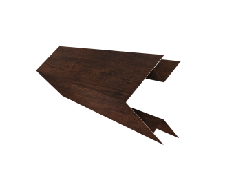 картинка Планка угла внешнего сложного БХ new 0,45 Print-Double Premium Cherry Wood Dark F (2м) Центр Кровли