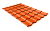 Профиль волновой "Кредо" ("Kredo") 0,45 PE RAL 2004 оранжевый Центр Кровли