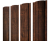 Штакетник Круглый с прямым резом 0,45 Print Premium Cherry Wood Dark FTC Центр Кровли