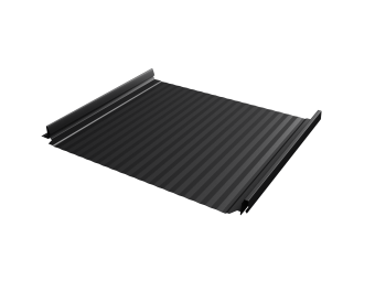 фото Кликфальц Pro Gofr Grand Line 0,5 Velur X с пленкой на замках RAL 9005 черный Центр Кровли картинка Кликфальц Pro Gofr Grand Line 0,5 Velur X с пленкой на замках RAL 9005 черный Центр Кровли