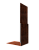 Планка приемная оконная 0,45 Print Elite Cherry Wood TwinColor (2м) Центр Кровли