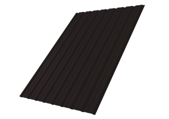 картинка Профнастил С10B 0,5 Satin Matt TX RAL 9005 черный Центр Кровли