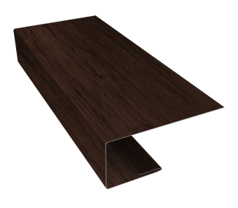 картинка J-Профиль 18мм 0,45 Print-Double Premium Antique Wood (3м) Центр Кровли