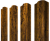 Штакетник М-образный B фигурный 0,45 Print-Double Premium Golden Wood Fresh Центр Кровли