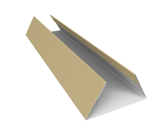 фото Планка стыковочная составная нижняя 0,45 PE lite с пленкой RAL 1014 слоновая кость (2м) Центр Кровли картинка Планка стыковочная составная нижняя 0,45 PE lite с пленкой RAL 1014 слоновая кость (2м) Центр Кровли