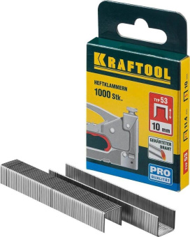 картинка Скобы для степлера Kraftool 10мм тонкие тип 140 1000шт (31680-10) Центр Кровли