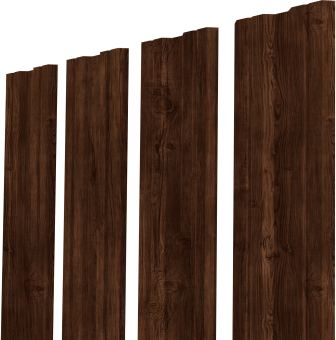 картинка Штакетник Twin XL с прямым резом Grand Line Grand Line 0,45 Print Elite Cherry Wood TwinColor Центр Кровли