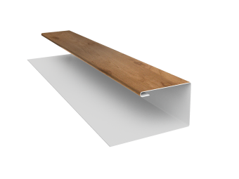 картинка Планка П-образная БХ new 0,45 Print Premium Pine Wood Fresh (2м) Центр Кровли