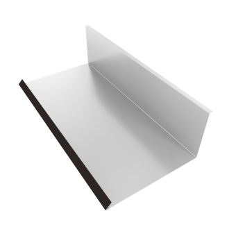 фото Планка примыкания нижняя к трубе 130х240 0,45 Drap RAL 9005 черный (3м) Центр Кровли картинка Планка примыкания нижняя к трубе 130х240 0,45 Drap RAL 9005 черный (3м) Центр Кровли