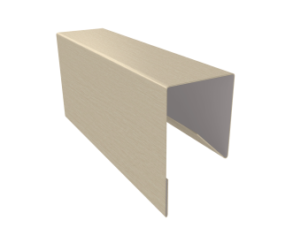 картинка Планка П-образная заборная 17 0,45 Print Elite Milky Wood TwinColor (2,5м) Центр Кровли