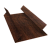 картинка Планка угла внутреннего составная верхняя 0,45 Print-Double Premium Cherry Wood Dark F (3м) Центр Кровли Планка угла внутреннего составная верхняя 0,45 Print-Double Premium Cherry Wood Dark F (3м) Центр Кровли