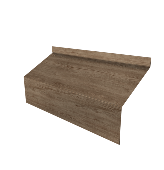 фото Ламель забора жалюзи Milan/Milan new стартовая/финишная для калиток и ворот 0,45 Print Elite White Wood TwinColor Центр Кровли картинка Ламель забора жалюзи Milan/Milan new стартовая/финишная для калиток и ворот 0,45 Print Elite White Wood TwinColor Центр Кровли