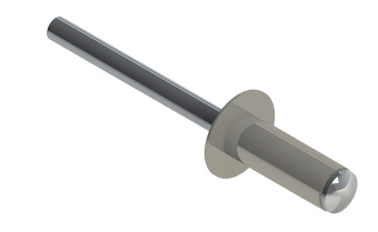 картинка Заклёпка вытяжная Daxmer 4,0х10 RAL 7044 (750шт) нерж/нерж Центр Кровли