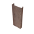 Полустолб для С8,С10 0,45 Print Elite с пленкой White Wood TwinColor (L1,8) Центр Кровли