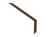 Планка карнизная для мягкой кровли 135х50 0,5 Satin Matt RAL 8017 шоколад (3м) Центр Кровли