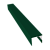 Планка П-образная заборная 24 0,5 Satin Matt TX RAL 6005 зеленый мох (2м) Центр Кровли