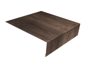 картинка Планка лобовая/околооконная простая 190х50 0,45 Print Premium Almond Wood Fresh (3м) Центр Кровли